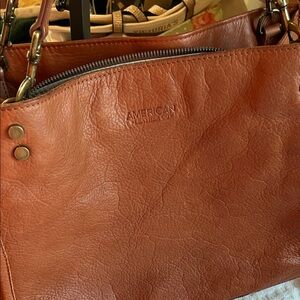 American Leather Co. Brown Shoulder Bag